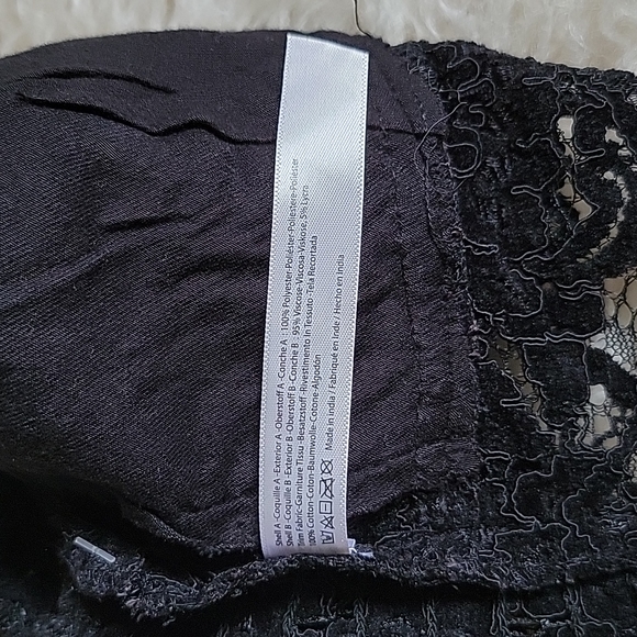 NEW! Free People Intimately Fp Celine Longline Lace Bralette Black - Picture 8 of 9